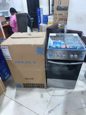 Maxi 50x50 Inox Standing Cooker for Home Meal Preparation