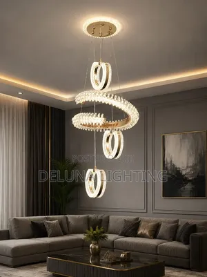 New Modern 3 Color Display Drop Chandelier Led Light
