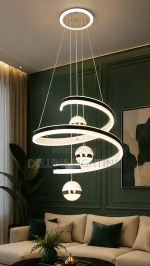 New Modern 3 Color Display Drop Chandelier Led Light