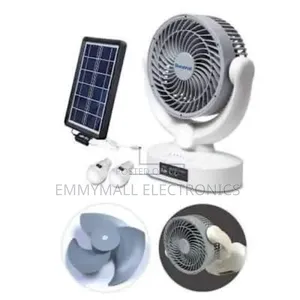 7inches Solar Fan With Music and Light Bulb and Panel