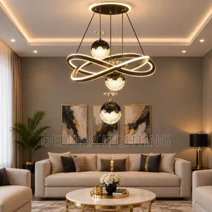 New Modern 3 Color Display Drop Chandelier Led Light