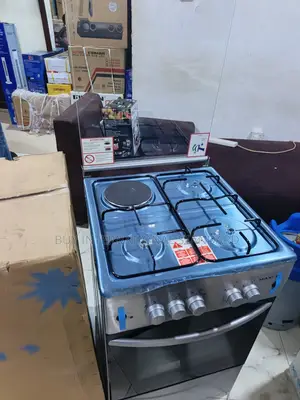 Maxi 50x50 3+1 Inox Cooking Stove With Gas and Electric Burners