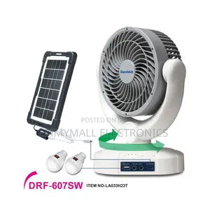 7inches Solar Fan With Bulb, Panel
