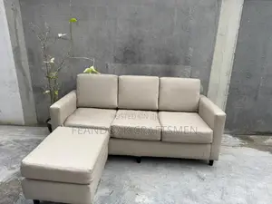 3 Seater Leather Sofa With Otoman