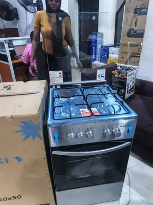 Maxi 50x50 Home Cooker With 3 Gas Burners and Electric Hotplate