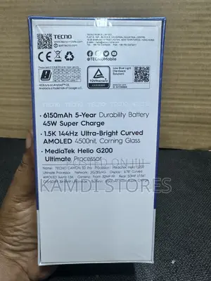 New Tecno Camon 50 Pro 256 GB Black