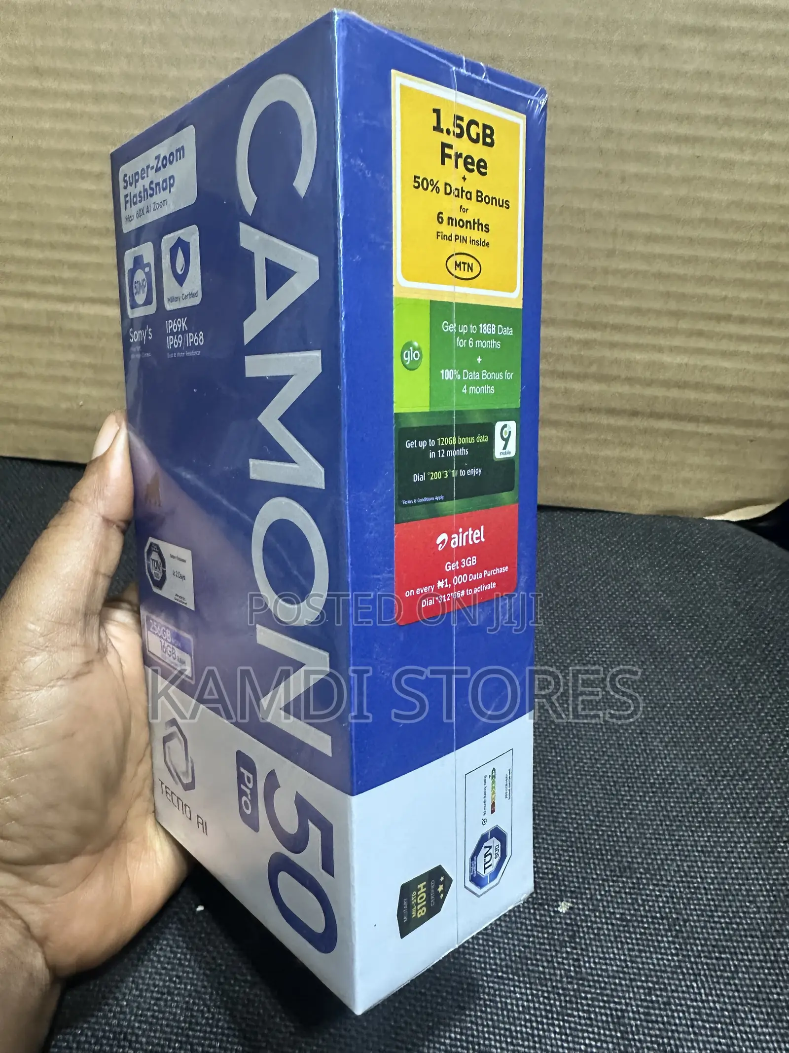 New Tecno Camon 50 Pro 256 GB Black