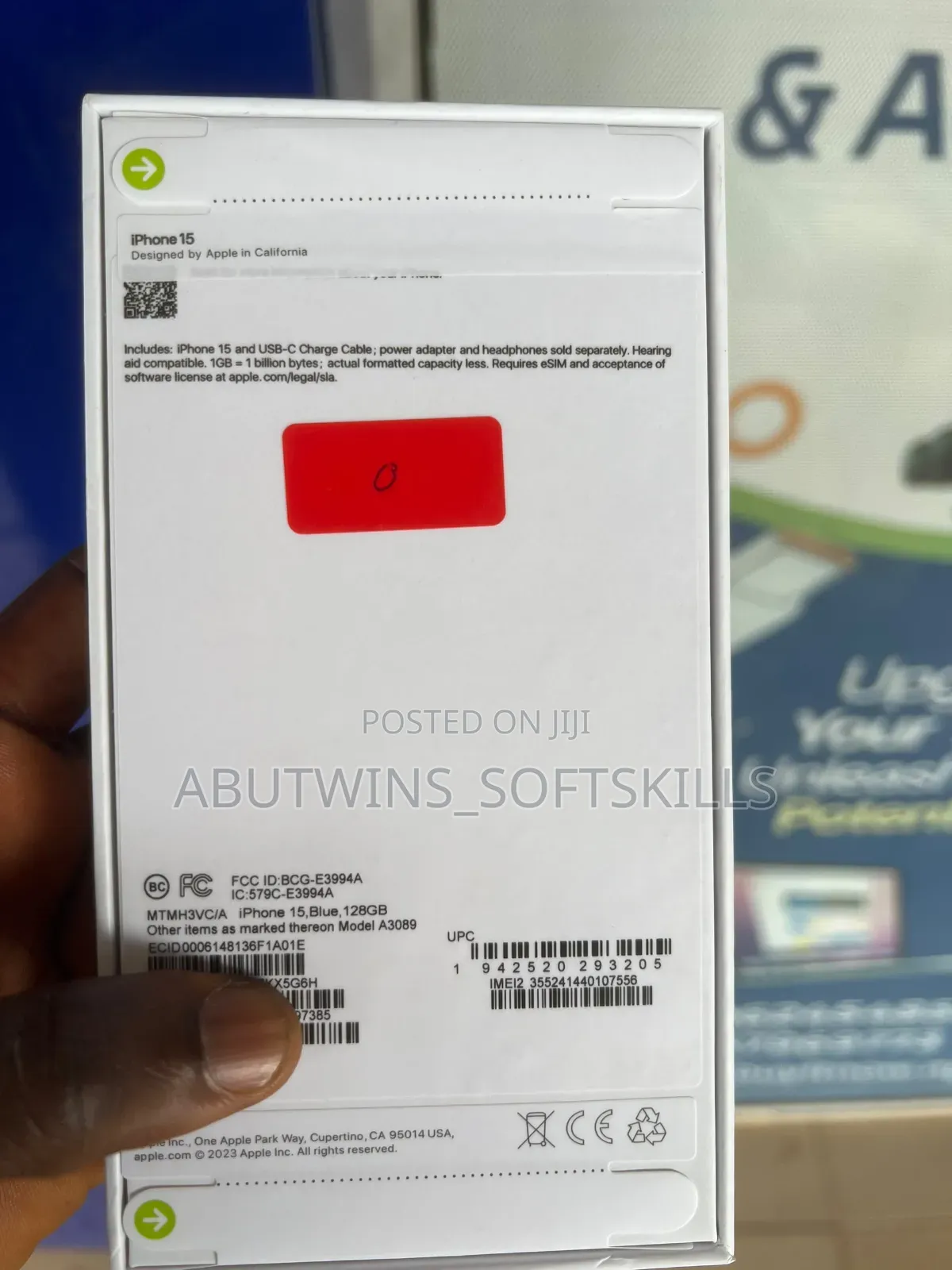 New Apple iPhone 15 128 GB Blue