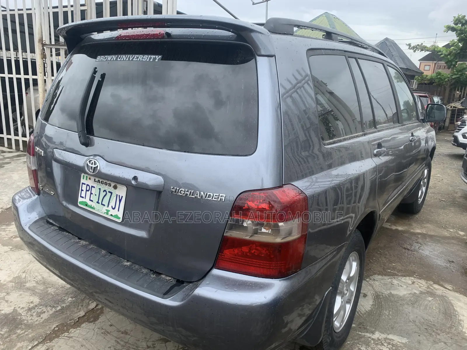 Toyota Highlander 4x4 2007 Gray