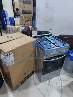 Maxi 50x50 Inox Standing Gas Range for Household Cooking