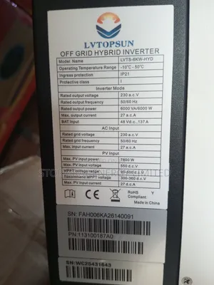LVTopsun 6kva Hybrid Inverter