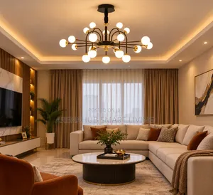 LED Nordic Creative Gold/Black Chandelier Living Room Bedroom