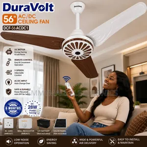 56inches Solar ACDC Ceiling Fan