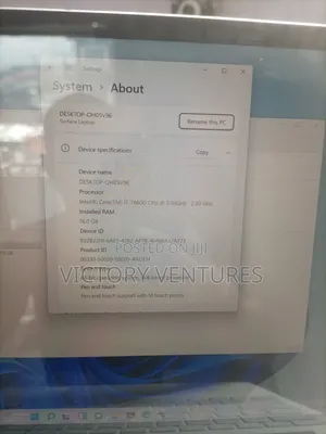 Laptop Microsoft Surface Laptop 16GB Intel Core i7 SSD 512GB