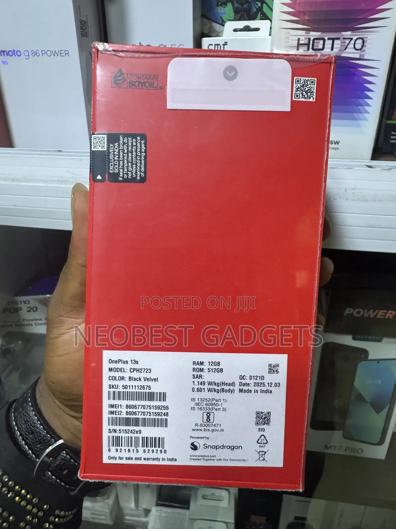 New OnePlus 13s 512 GB Black