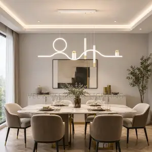 Modern Luxury Led Linear Chandelier - For Dining, Kitchen, Restaurants