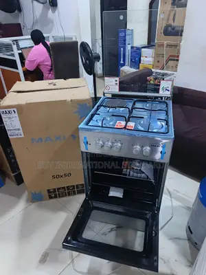 Maxi 50x50 Inox Home Standing Cooker With Oven and Hotplate