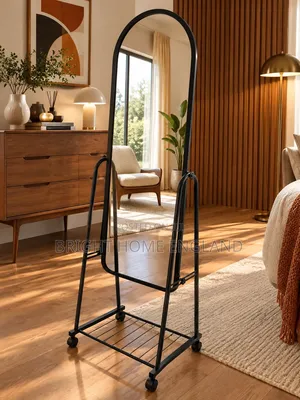 Free Standing Mirror With Shoe Rack