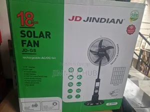 JD JINDIAN 18-Inch Solar Rechargeable Fan