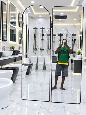 Long Standing Dressing Mirror Black