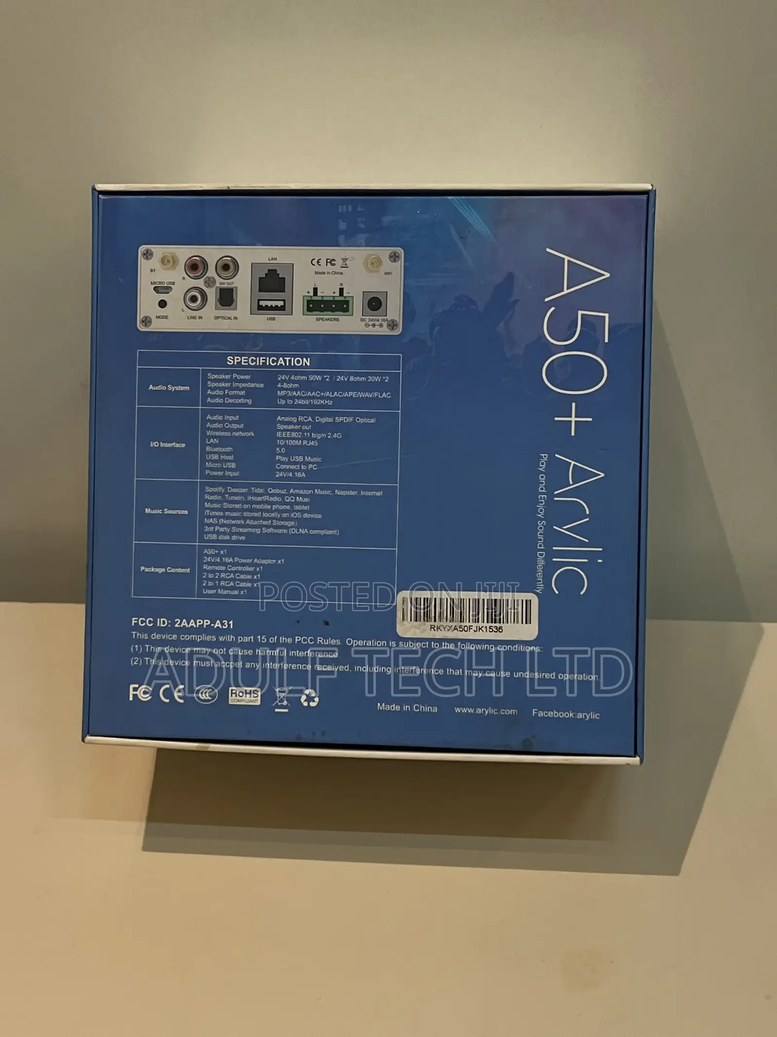 Arylic A50+ WiFi Bluetooth Amplifier