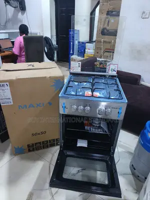 Maxi 50x50 3+1 Stove With Oven for Everyday Kitchen Use