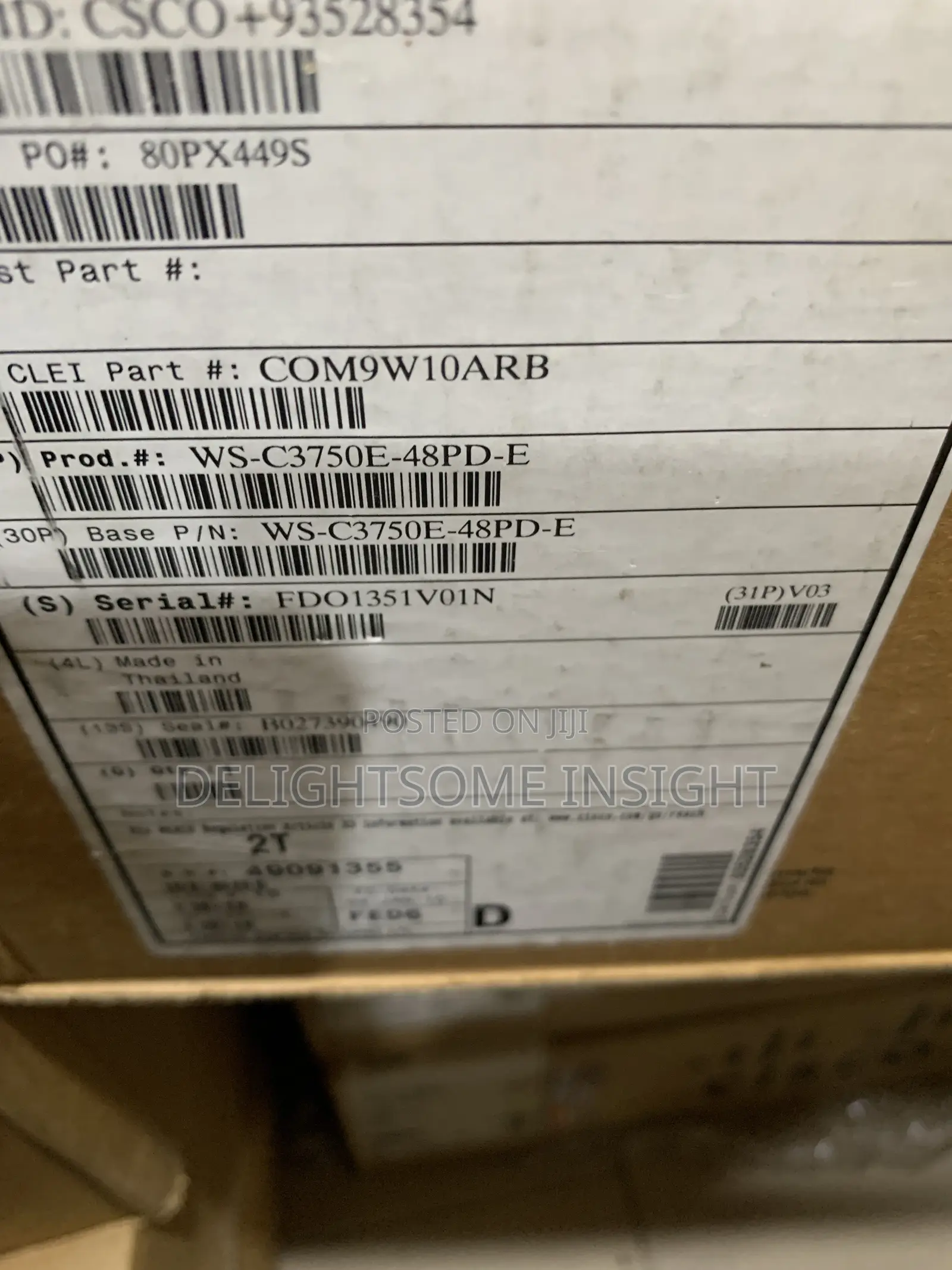 Cisco Catalyst WS-C3750E-48PD-E