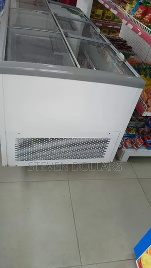 Commercial Island Freezer With Glass Top
