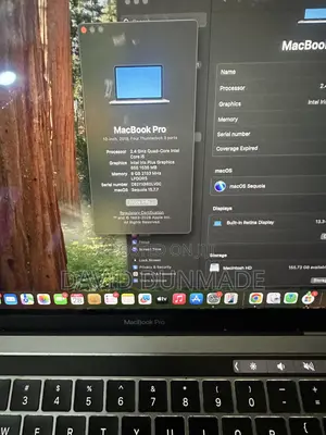 Laptop Apple MacBook Pro 2019 8GB Intel Core i5 SSD 256GB