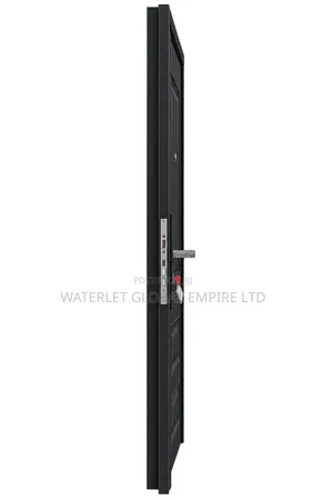 Black 3-Panel Security Entrance Door