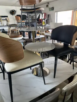 Padded Dining Chair With Wooden Backrest