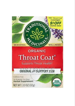 Traditional Medicines Throat Coat Tea X 16bags
