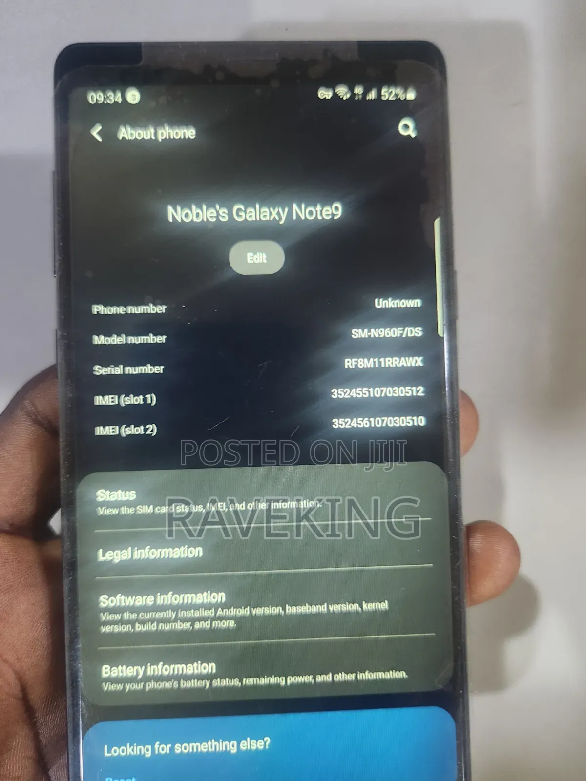 Samsung Galaxy Note 9 128 GB Black