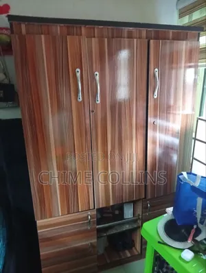 3 Door Polished Wardrobe