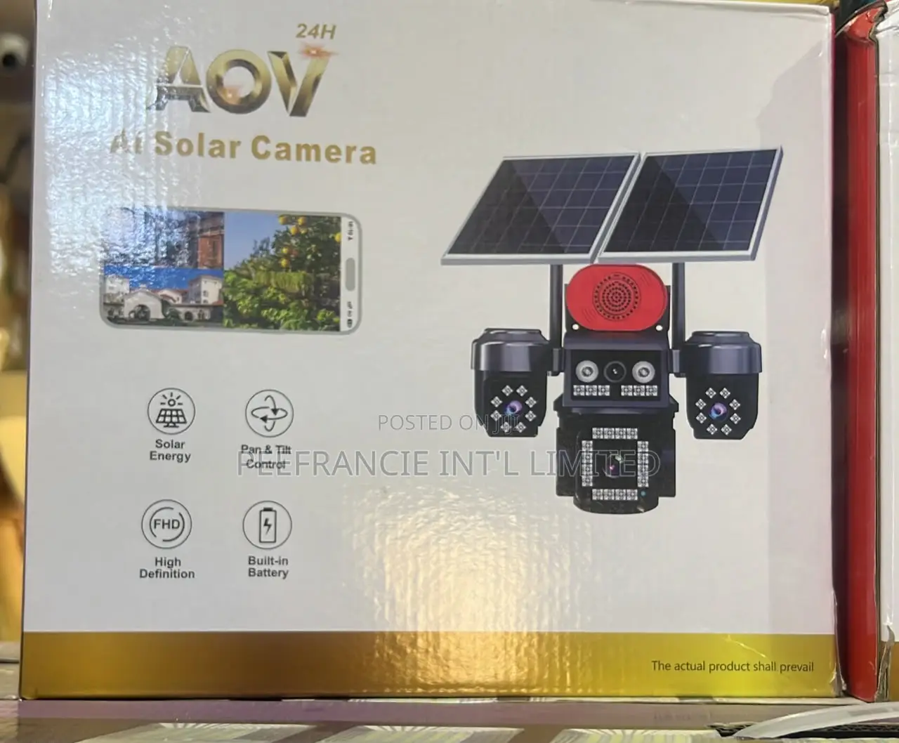 24h Aov Ai Solar Camera