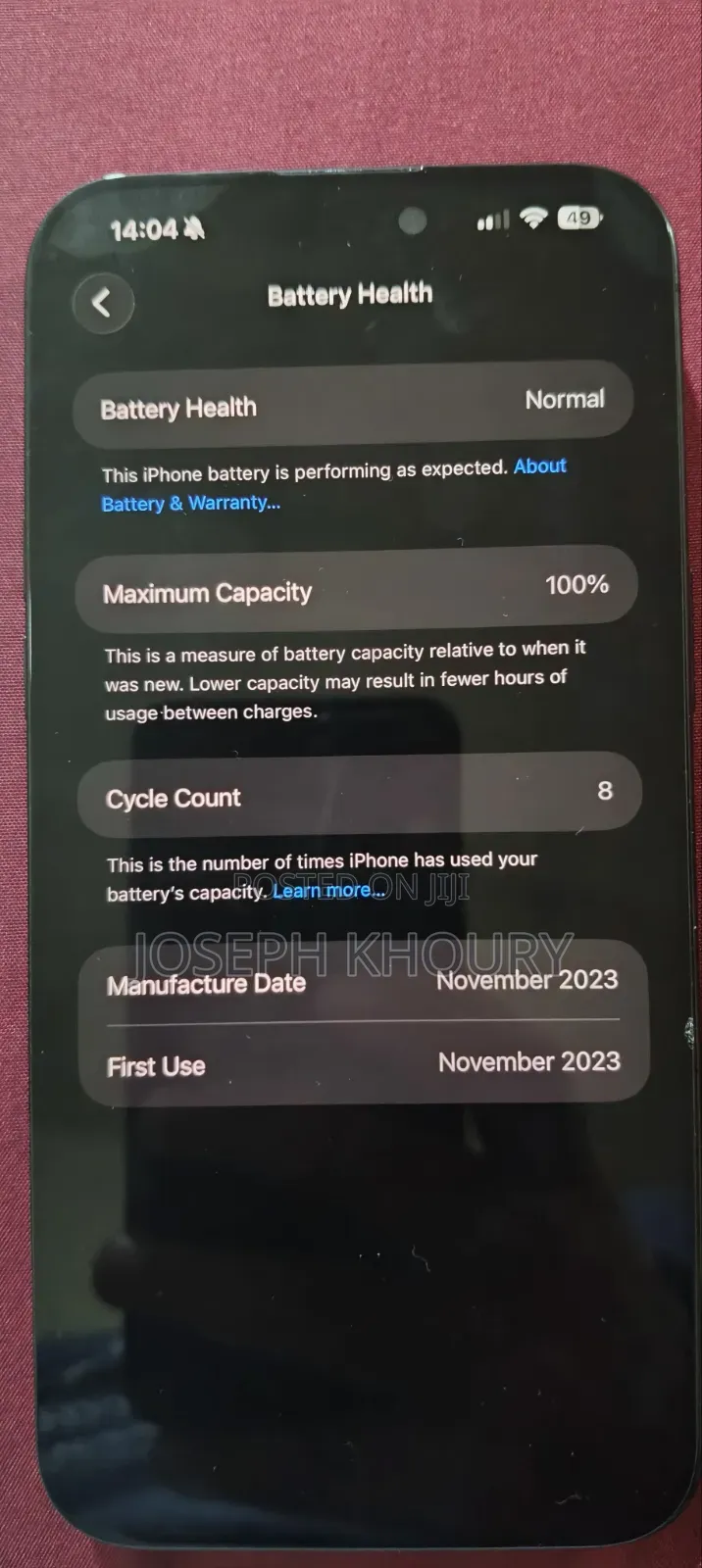 Apple iPhone 15 Pro Max 256 GB Black