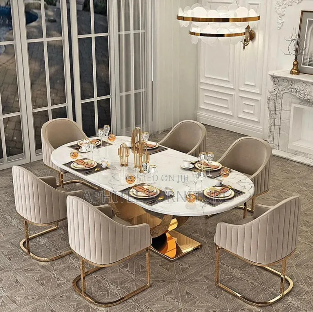 Oval Marble Dinning