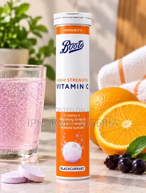 Boots High Strength Vitamin C Effervescent Tablets – Blackcurrant