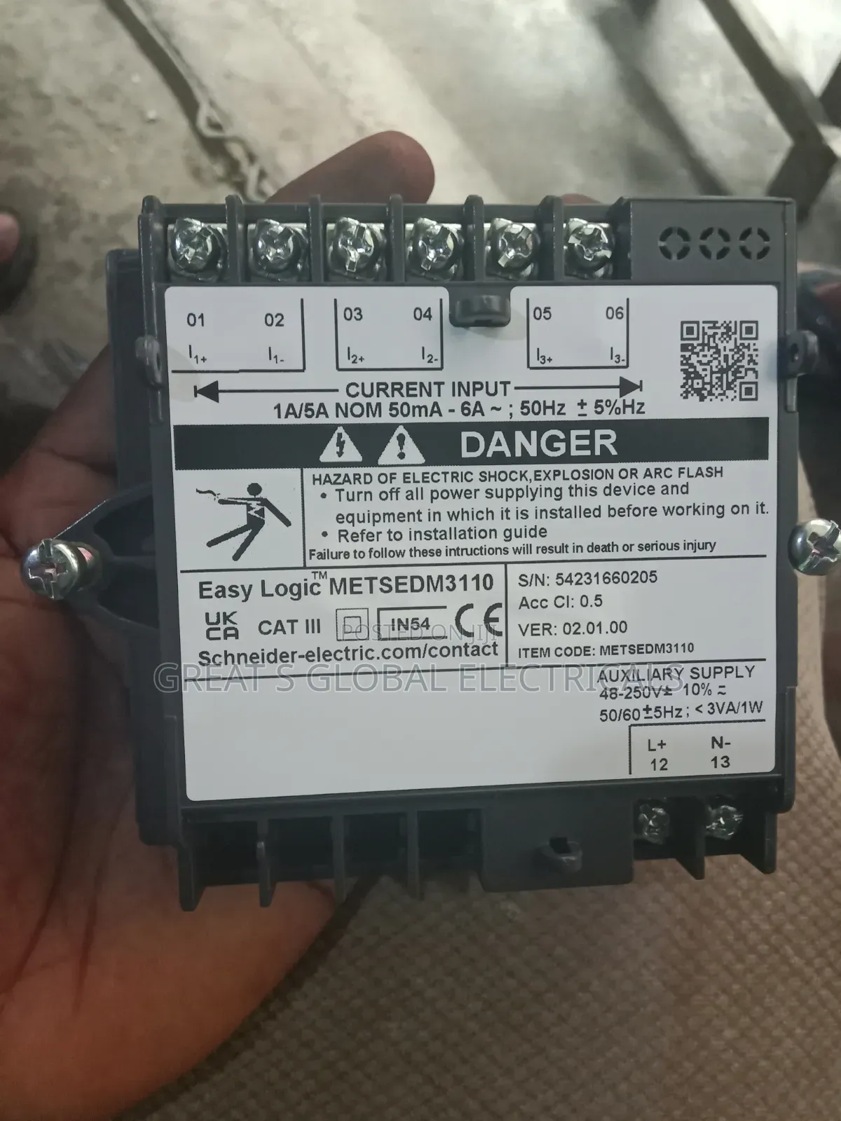 Schneider Electric DM3110 Digital Panel Meter