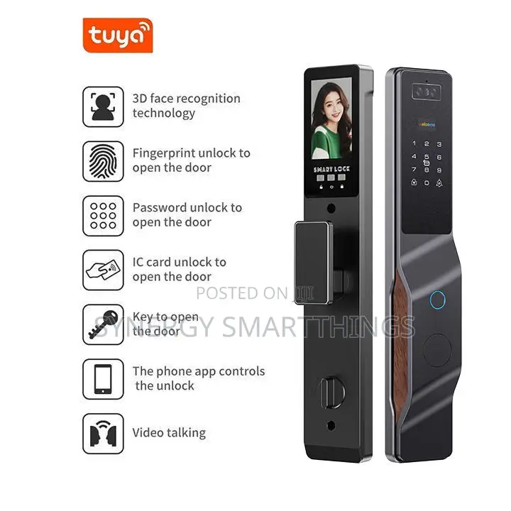Smart Door Lock With Face Recognition, Fingerprint