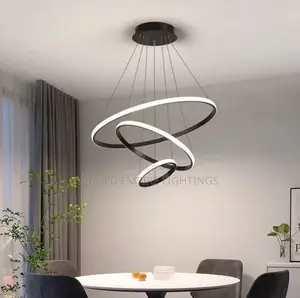 Modern Luxury LED Ring Chandelier – Elegant Ceiling Pendant Light