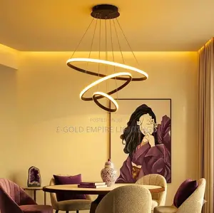 Modern Luxury LED Ring Chandelier – Elegant Ceiling Pendant Light