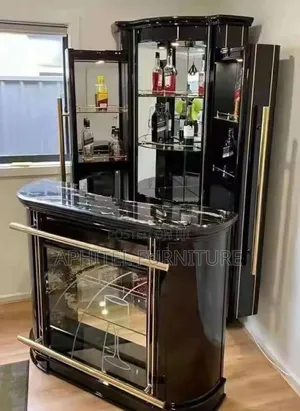 Black Adjustable Wine Bar