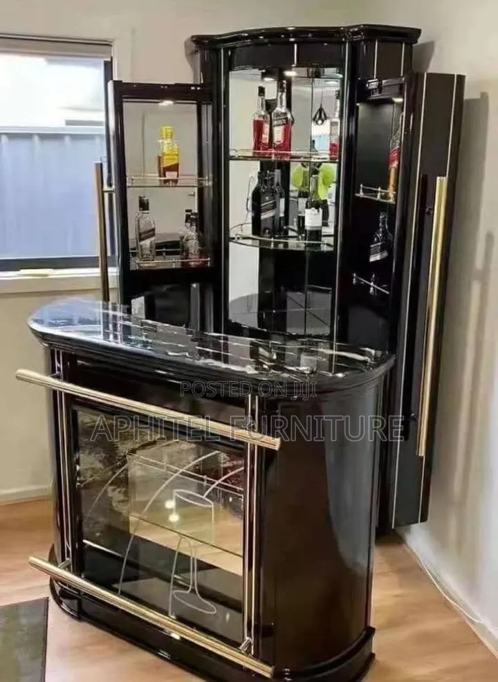 Black Adjustable Wine Bar