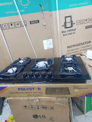 Polystar 5 Burner Inbuilt Gas Hob Pv-Ba8705agps With Electric Ignition