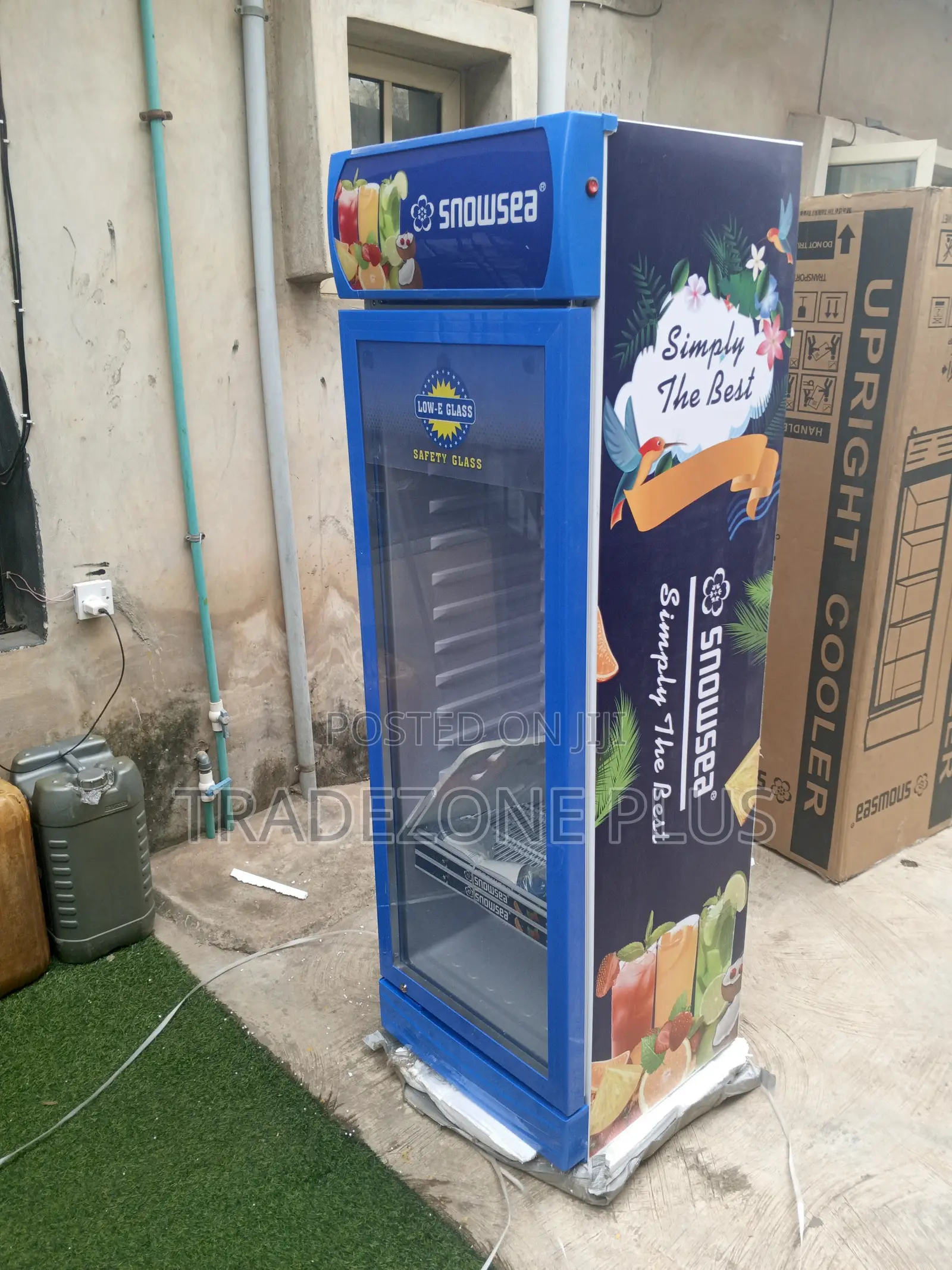 Snowsea Blue Single Door Upright Cooler