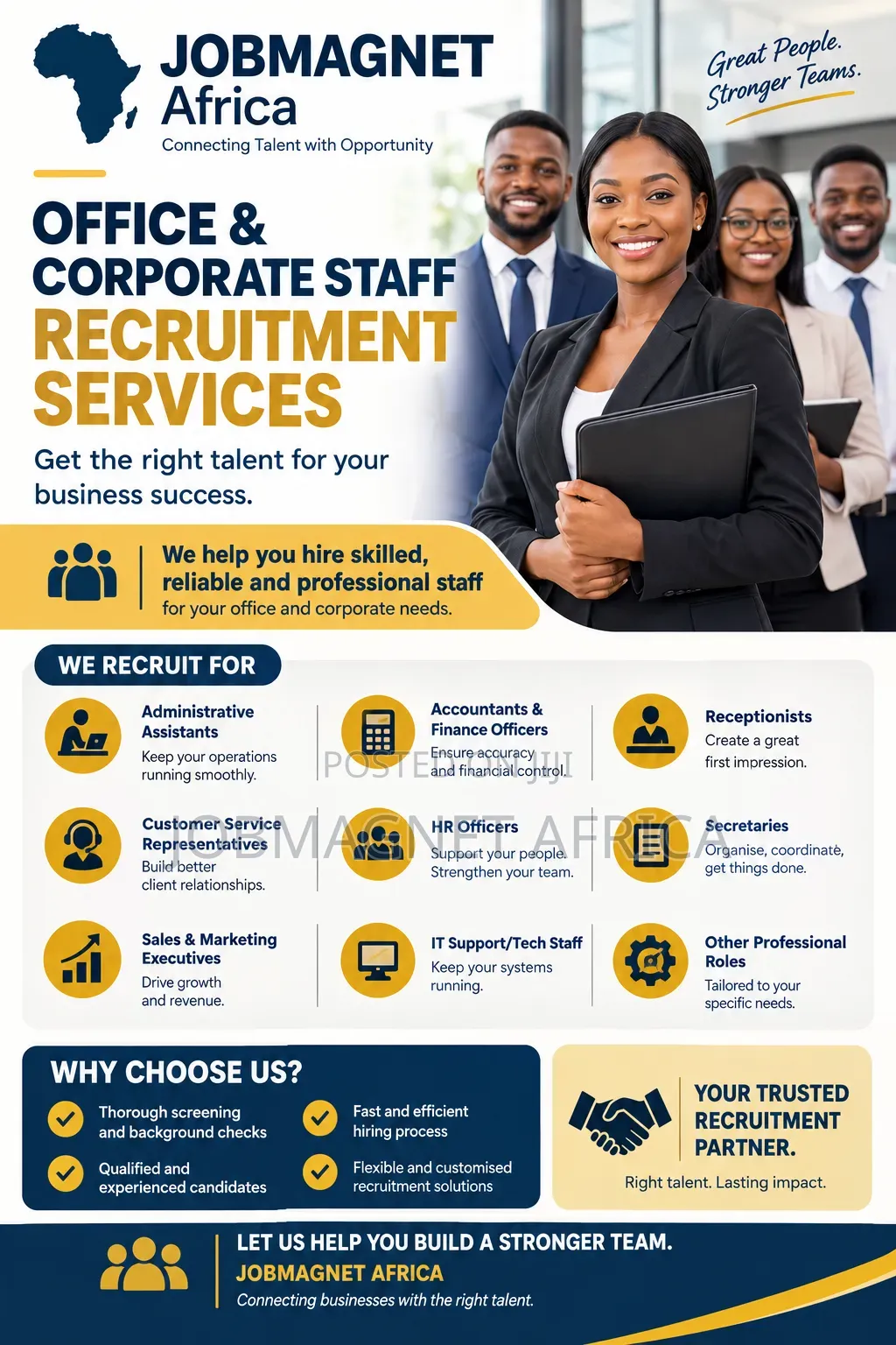 Office/Corporate Staff Recruitment Staff Services