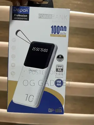 New Fast Charging 10000mah Power Bank With Built-in Cables