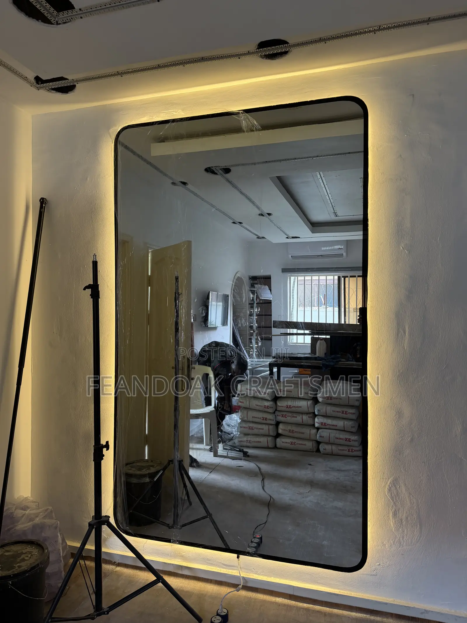 Large Mirror With Back Light