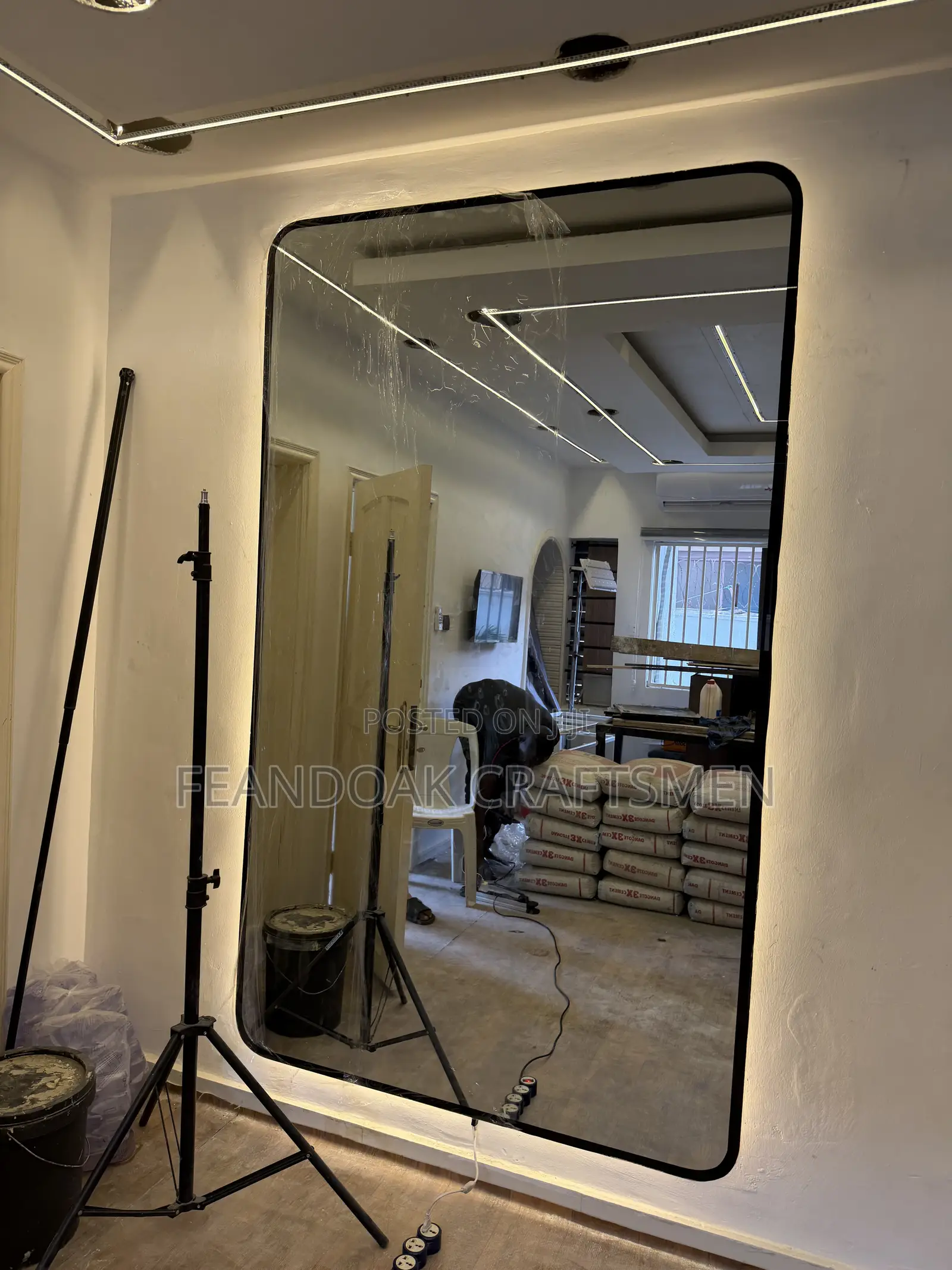 Large Mirror With Back Light